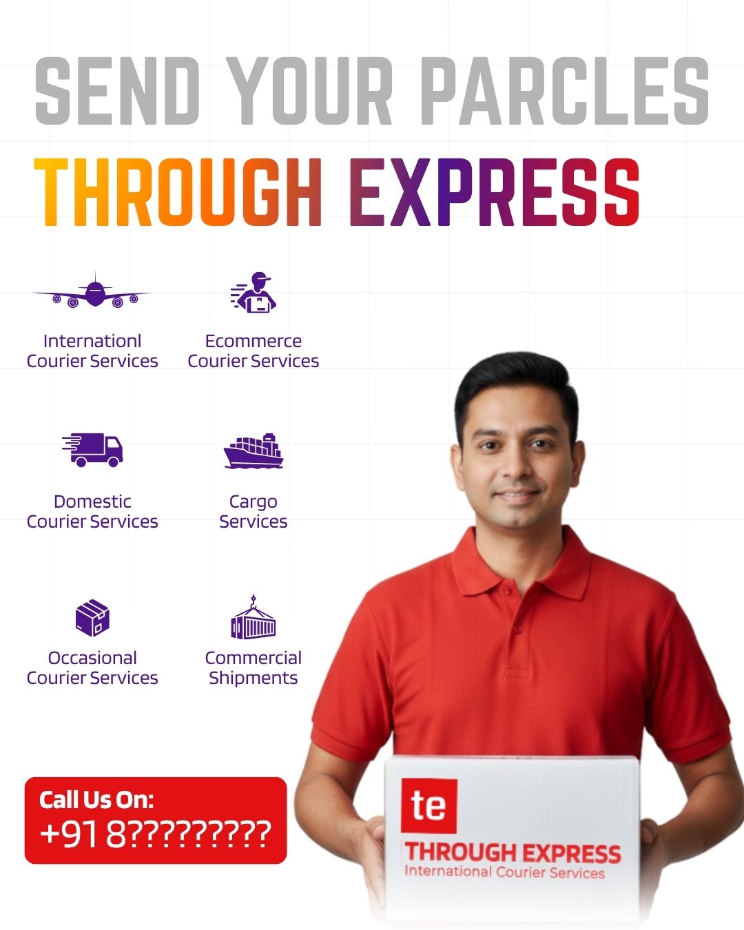 Through Express - International courier services Mobile banner