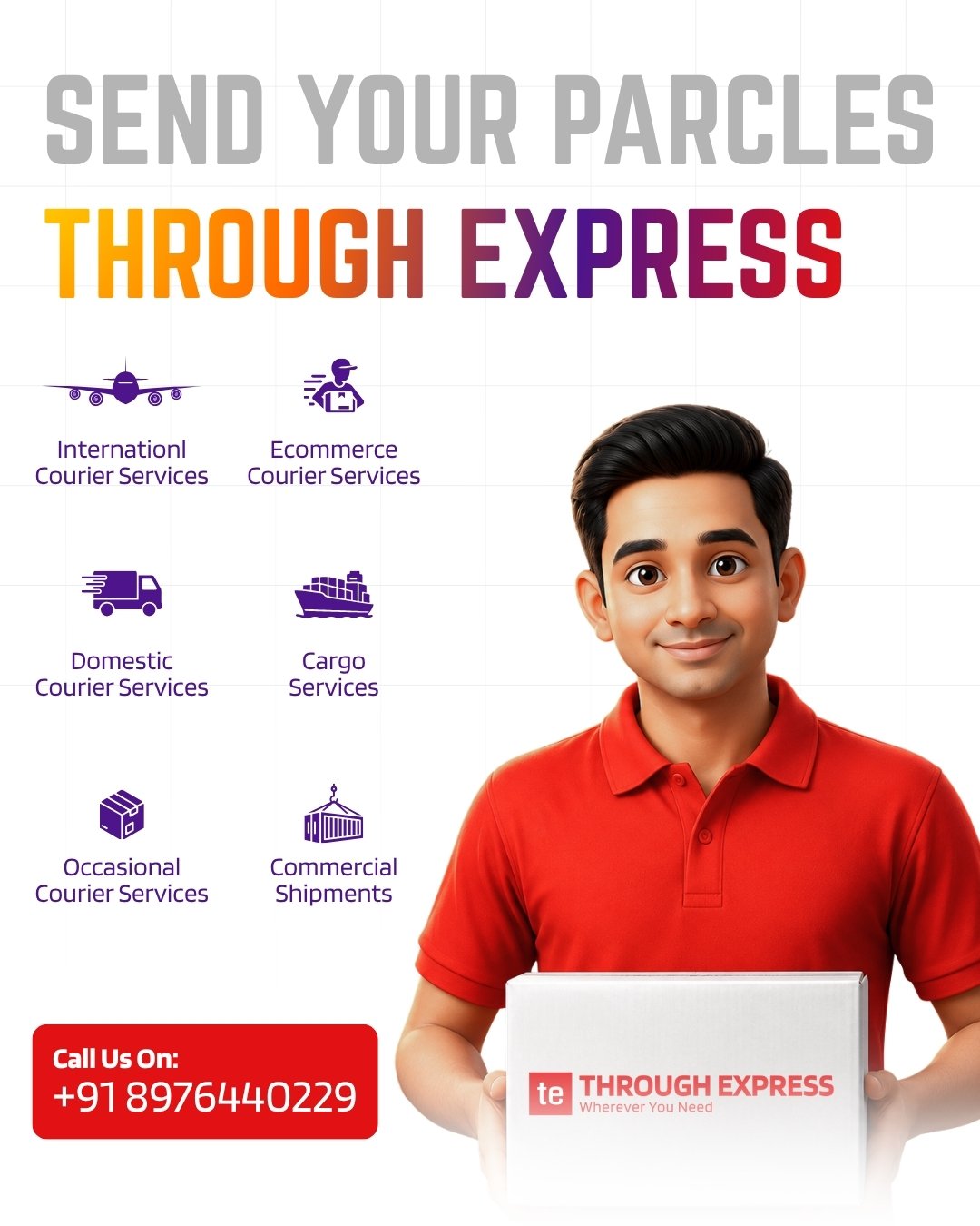 Through Express - International courier services Mobile banner